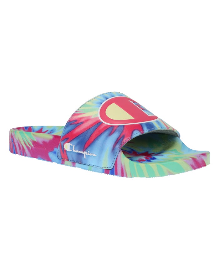 Champion Tie Dye Badslippers Dames - Gekleurd - Belgie 9082ALJDU